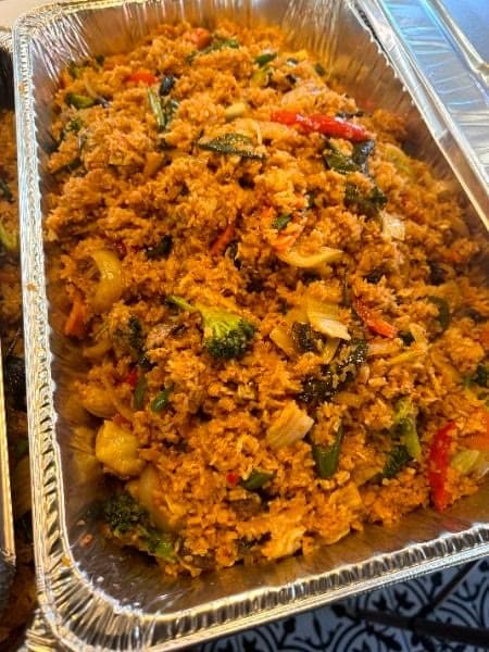 Thai fried rice with mixed vegetables